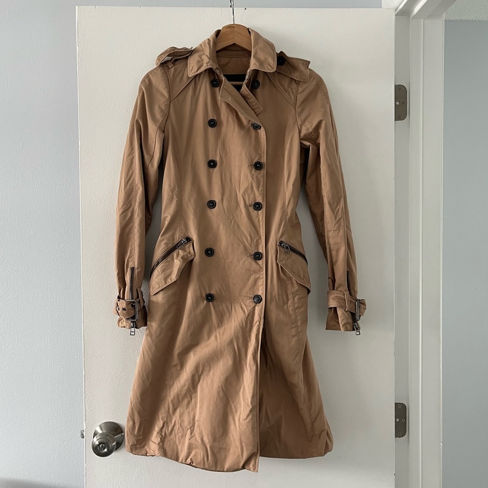 Zara Basics Tan Trench Coat